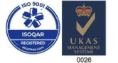 Marchi ISOQAR e UKAS presenti sul certificato